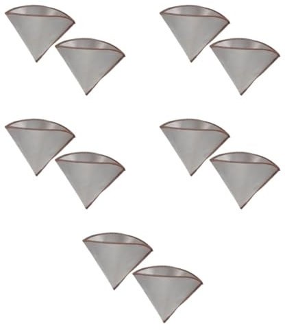 PartyKindom 5 Set Filtro Per Caffè Espresso Tazza Macchina Decaffeinato Filtri Tazze Filtro Del Caffè Riutilizzabile Automatico Perdere Doppio Acciaio Inossidabile 304 2 Pezzi * 5