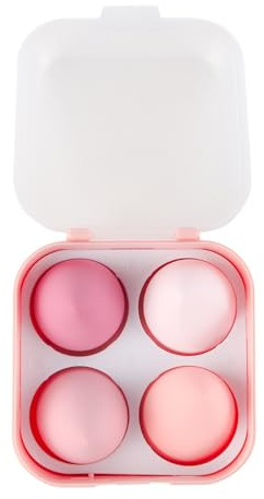 Nicear 4Pcs Ultra Soft Marshmallow Makeup Sponges - Latex-Free Expanding Beauty Blenders for Foundation & Concealer