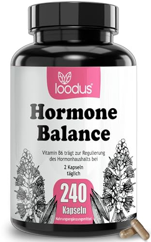 Hormon Balance Frauen PMS Kapseln - Myo-Inositol Mönchspfeffer hochdosiert | 240 PMS Komplex Hormone Balance Kapseln - Myo-Inositol OPC Gänsefingerkraut Acetyl-L-Carnitin Frauenmantel Mönchspfeffer & B6