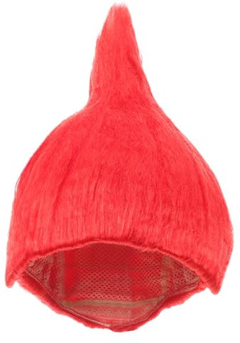 Gatuida Flammenperücke Halloween -Kostüm Cosplay -Haarperücke Haarzubehör Troll Erwachsene Lustige Perücken für Frauen Kostüm lustige Perücken farbige Faserperücken karneval kopfschmuck