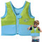 Kids Swim Vest, Floatation Jacket for Water Training, Secure and Comfortable Swimming Aid, Ideal Float Vest for Boys and Girls in Pools, Beaches, and Water Parks, 38x35x6.5cm Pink Green