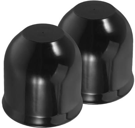 HOODANCOS 2 Stück Kunststoff Kugelkopfabdeckungen Für Anhängerkupplung Universeller LKW Wohnmobil Und Boots Anhängerkupplungsschutz Mit Rundumschutz