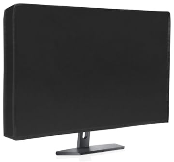 VNLCPX 24-27 Computer Monitor Abdeckung, PC Bildschirm Schutzhülle, Monitor Hülle, Computer Screen Cover Staubhaube Haube, Schwarz