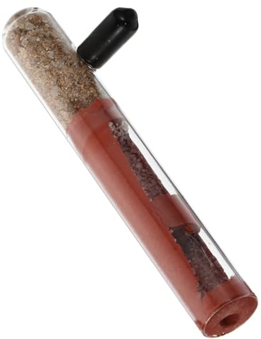 Happyyami Tube en Verre à Fourmis 15x100 Mm Double Nœud en Bambou, Terrarium pour Élevage et Surveillance de Colonies, Nid Tubulaire Transparent pour Reproduction Naturelle et Aménagement