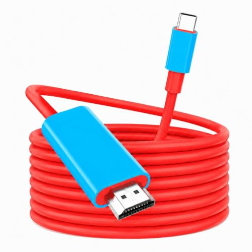 Velozym Cavo USB C a HDMI per Switch 2/OLED, adattatore TV, 2 m | 3 in 1 con ricarica rapida PD 100W e uscita video 4K@60Hz, docking station portatile compatibile Steam Deck/MacBook/iPad/PC