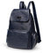 NICOLE & DORIS Damen Lederrucksack Lässiger Damenrucksack für Damen Rucksackbeutel für Damen Dunkelblau