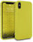 MyGadget TPU Case for iPhone X | XS - [ Camera Protection & Anti Fingerprint ] - Silicone Cover with Soft Touch & Anti Scratch Shell - Matte Yellow