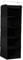 BrilliantJo Hanging Wardrobe Storage with 5 Shelves Heavy Duty Organiser Storage Unit with 6 Pockets Pockets for Sweaters, Shoes, Accessories - Black(30 x 30 x 108cm)
