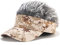 Malaxlx Khaki Camo Baseball Cap Herren Damen Basecap Verstellbar Baseballkappe Sun Mützen Visoren Fitted Trucker Cap mit Grau Perücken
