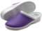 Ciabatte Sanitarie Anatomiche Uomo e Donna, Scarpe Pantofole Ortopediche Confortevoli con Tomaia in Vera Pelle Traforata, MADE IN ITALY, Viola (Donna) 38