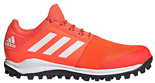 adidas Divox 1.9S Herren Feldhockey-Trainingsschuh, Rot/Weiß/Schwarz, Größe 37
