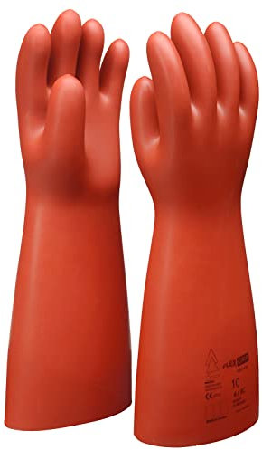 KS Tools 117.0072 Elektriker-Schutzhandschuh mit mechanischem Schutz | Größe 10 | Klasse 1 [7500 V] | rot