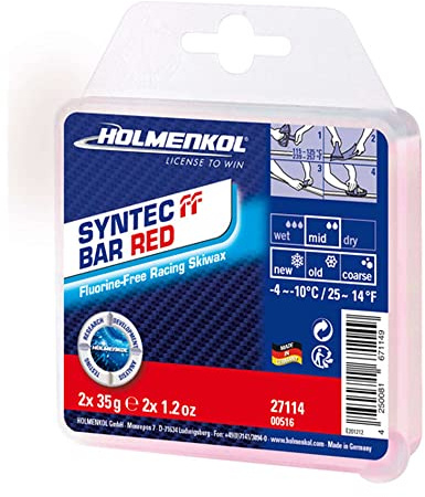 Holmenkol Syntec FF fluorfreies Rennwachs - Skiwachs Bar