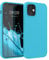 kwmobile Hülle kompatibel mit Apple iPhone 12 / iPhone 12 Pro Hülle - weiches TPU Silikon Case - Cover geeignet für kabelloses Laden - Cool Glacier