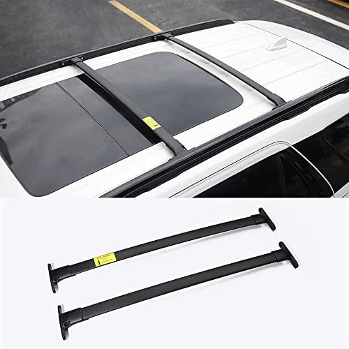 2 Stück Aluminium Relingträger Dachträger Dachgepäckträger für Jeep Compass 2017-2019, Gepäcktransport Reisen Camping Crossbar Roof Racks
