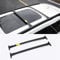 2 Stück Aluminium Relingträger Dachträger Dachgepäckträger für Jeep Compass 2017-2019, Gepäcktransport Reisen Camping Crossbar Roof Racks
