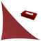 Fidrisen Voile d'ombrage Triangulaire 3 x 3 x 4.3m,Rouge Rouille, Triangle Rectangle imperméable Toile Ombrage,Protection 95% UV,pour Patio Jardin Terrasse Camping,Corde Fixe Incluse