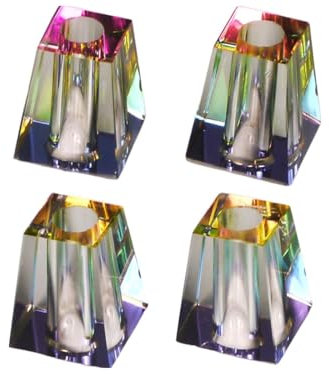 Glutkiller Arcobaleno in Vetro per Posacenere (Arcobaleno Assortito - 4 Pezzi)