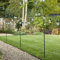 Lights4fun 5er Set Halterungsstangen aus Metall für Beleuchtungen 160 cm Schäferstab Stab Hochzeitsdeko Garten Schäferhaken Dekostange für Blumenampel Laternenstab Hochzeit Erdspieß Deko schwarz