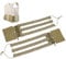 DCOFXGM Tactical Skeletal Quick Release Cummerbund for Molle Vest Three-Band Plate Carrier Cummerbund Quick Disconnect Buckles Mounting Strap (Khaki)