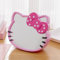 VNSPORT Schreibtischspiegel, Katzenform, Kawaii & Schminkspiegel für Sie im Badezimmer oder Schlafzimmer, Rosa, Geburtstagsgeschenk für Hello, Kitty Fans