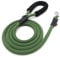 Aiminto Dog Leash, Braided Rope Traction – Walking Training Lead for Medium/Large Dogs ((1/2) - 6FT, Dark Green)