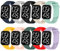 WindRen Armband - Silikon-Ersatzbänder für Xiaomi Redmi Watch 5/4 und Xiaomi Smart Band 8 Pro, Buntes Sport Armband