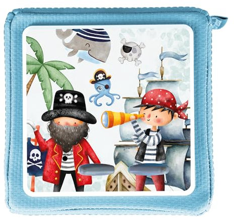 MeinBaby123® Toniebox Schutzfolie Pirat | Toniebix Zubehör | Toniebox Aufkleber passgenau & selbstklebend | Toniebox Sticker | Geschenke für Jungs zum Geburtstag (Pirat V1)