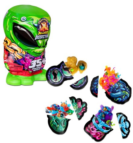 TREASURE X TX Mega Alien Dissection, Alien mit +35 Überraschungen im Inneren zum Sezieren und Entdecken, suche 4 Slime-Organe und finde Mini Aliens, Kinder ab 5 Jahren+, berühmt (TRR68000)