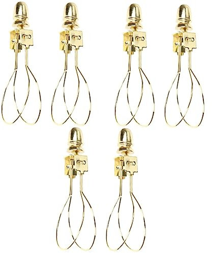 HOMSFOU 6piezas Adaptador De Pantalla De Lámpara Clip De Soporte Para Bombilla Estándar Para Proyectos De Iluminación Hogares y Cafés