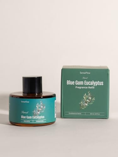 SenseFlow Ätherische Öle für Diffuser 30 ml,100% Pure Duftöle, Ätherisches Aromatherapieöl von Erstklassige Qualität, Luft Aroma Öle für Diffusor, Entspannen - Blauer Eukalyptus