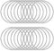 Metallringe zum Basteln 20 Stück 5cm Silber Metallringe Metall Ringe Deko für Traumfänger Ring, Makramee Ring, Wickeltechnik, Floristik,Hochzeitskranz,Hoops