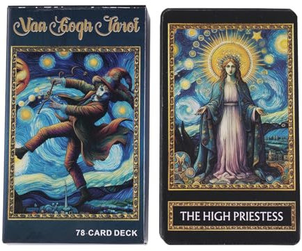 Pzuryhg Tarotkarte, Sternenhimmel-Weltraum-Tarot, Wahrsagungstarot, Wahrsagung Tarotkarten, Tarotkartenspiel, Schicksals-Wahrsagen-Deck, Sternen-Weltraum-Tarot Deck für Schicksals-Wahrsagung und