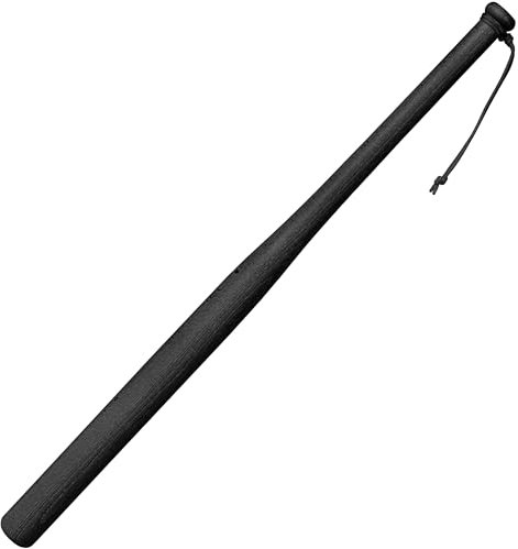 Victorer Baseballschläger aus Holz mit Paracord Handschlaufe, Verschiedene Arten, Baseball Schläger aus Massivholz (Schwarz)