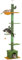 PawHut Arbre à Chat du Sol au Plafond, Hauteur 275 cm, Tour de Jeux pour Chat, 6 Niveaux, avec Plate-Formes, Niche, hamac, Balle, griffoirs, pour Grimper, gratter et Jouer, Vert