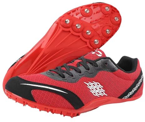 Leichtrit Zapatilla De Correr con Clavos,Zapatos con Clavos Pista Campo,Zapatillas De Atletismo Clavos,Ligeras Antideslizantes,Transpirable,Fuerte Elasticidad,Adecuado para Velocidad