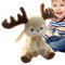 Hirsch-Plüschspielzeug - Winter Snuggle Buddy | Plüsch-Rentier, Kuschelkissen, Festliches Plüschtier, Urlaubsbegleiter Für Tisch Wohnzimmer Sofa Came