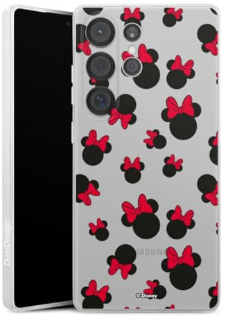 Silikon Hülle kompatibel mit Samsung Galaxy S25 Ultra Case transparent Handyhülle Maus Disney Mickey & Minnie Mouse