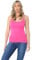 Hamishkane® Womens Plain Bodycon Cami Strappy Sleeveless Tank Tops, Slim Fitted Scoop Neck Vest Tops Women UK, Stretchy Gym Wear, Casual Summer Ladies Vest Cerise