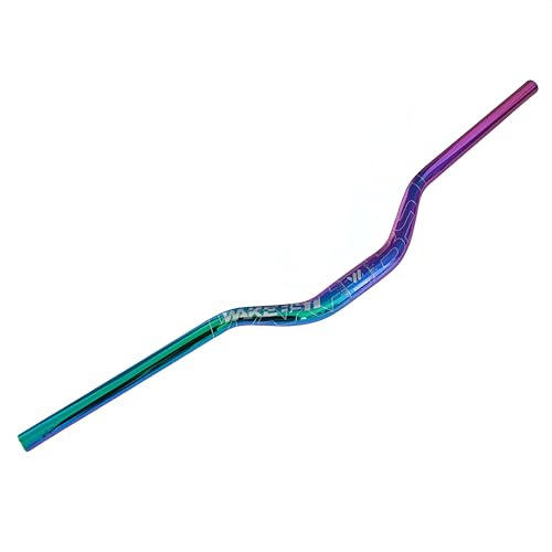 TRKIMAL φ 31,8 mm Rennrad, MTB, Mountainbike, Fahrrad, extra lang, 780 mm Lenker, 55 mm Riser Bar für Downhill-Radfahren, Rennen, Off-Road, MTB, BMX (bunt)
