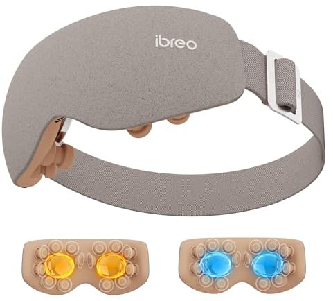 Augenmassager mit 2 Stufen Hitze & Kühle, 150 Minuten Gebrauch, 3 Modi