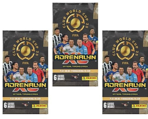 HEART FOR CARDS Paii FIFA Clu WM 2025 Tradig Card 3 Booter Pack, Adrealy XL Collectio Shiig Protectio Heartforcard