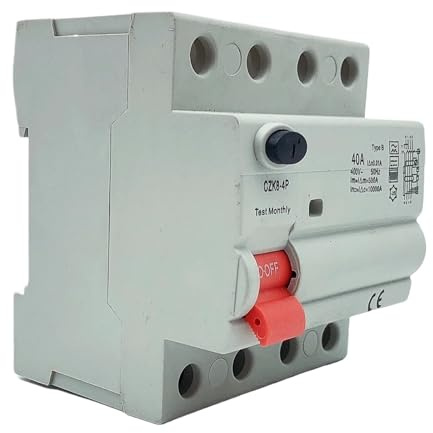 Disjoncteur différentiel de type B, différentiel 2P, 63 A, 30 mA, 100 mA, 10 kA(4P40A100MA)