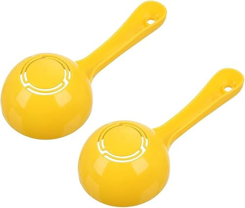2Pcs Yellow Rice Paddle Scoop Mold for Rice Ball Making,Non-Stick Sushi Mold Rice Ball Scooper Rice Spatula Kitchen Gadge for Home Kitchen Serving Spoon for Rice Sushi Making Rice and Potato Servers