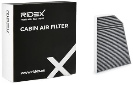 RIDEX 424I0657 Innenraumfilter Pollenfilter Aktivkohlefilter Höhe: 30 Breite: 263 Länge: 322 Kompatibel mit TESLA Model X 5YJX