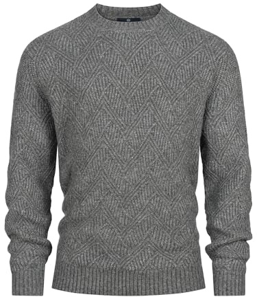 KRONSTADT Herren KSPollard Strickpullover Sweatshirt mit Rundhalsausschnitt | Zeitloser Strickpullover mit Rundhals und weicher Qualität, Herrenpullover, Sweater, Freizeitpullover, Pullover für Männer
