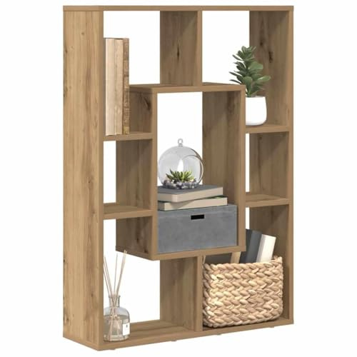 Estantería grande con estantes, estantería separadora de ambientes, mueble vintage para salón, oficina, dormitorio, cocina, 63 x 20 x 90 cm