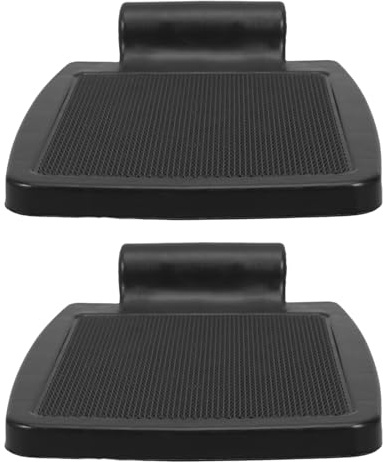 GANAZONO Paquet de 1 Paire de Repose-pieds en Plastique Léger Antidérapant pour Fauteuil Roulant Trou de Fixation 1,8 Cm, Accessoire de Remplacement Robuste pour Fauteuils Roulants Manuels