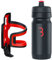 BBB Cycling Flaschenhalter Fahrrad Combo Fueltank Wasserflasche BBC-40C, Schwarz-Rot, 550 ml