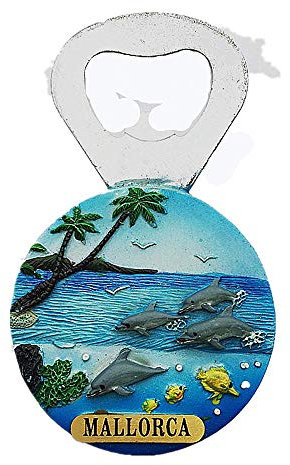 Mallorca Spanien 3D-Kühlschrankmagnet, Flaschenöffner, Reise-Souvenir, Geschenk-Kollektion, Heim- und Küchendekoration, magnetischer Aufkleber, Mallorca Kühlschrankmagnet, Bieröffner